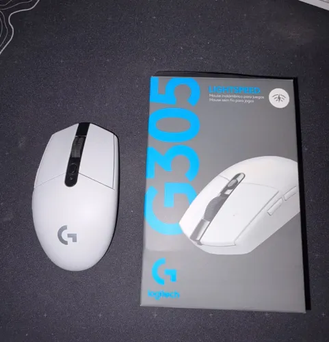Mouse Gamer Sem Fio Logitech G305 Lightspeed, 12.000 DPI, 6 Botões Programáveis, Branco
