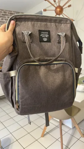 Mochila maternidade / passeio cinza