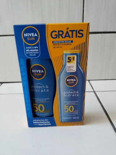 Protetor Solar FPS 50 Nivea. 200ml +100ml.