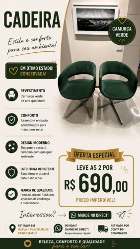 Poltrona Giratória Tok&Stok