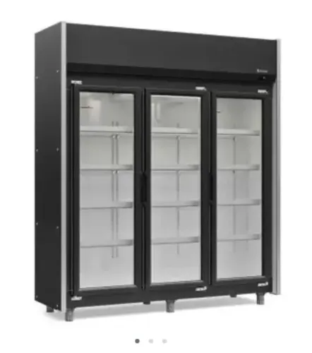 Refrigerador Vertical 3 Portas 1200 Litros Preto Gelopar