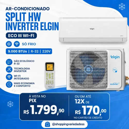 Ar condicionado elgin 9mil btus