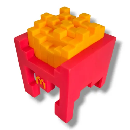 Brinquedo McDonald's Minecraft - Cabeça de Fritas