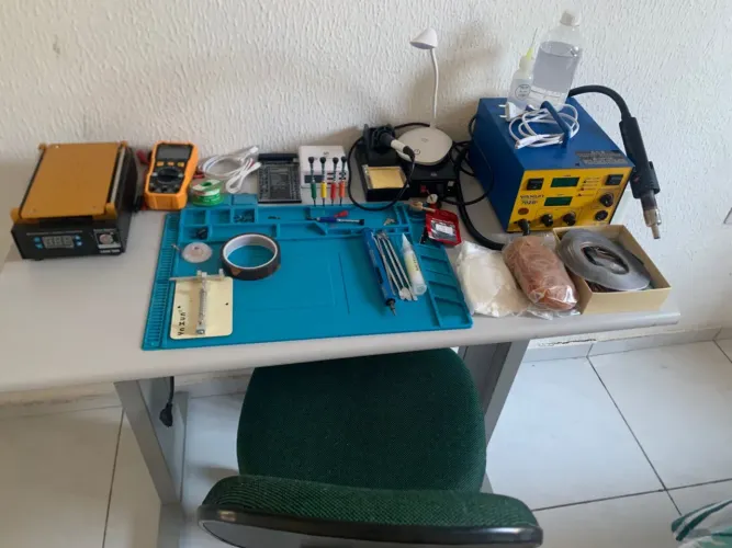 Bancada para assistência técnica 