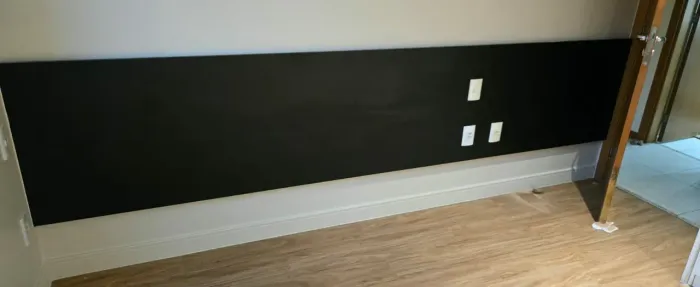 Painel em MDF preto