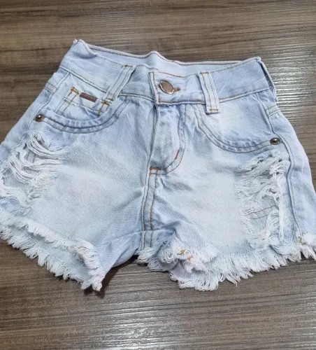 Kit 2 shorts jeans tamanho 1