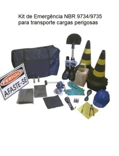 KIT DE EMERGÊNCIA P/ TRANSPORTE DE CARGAS PERIGOSAS