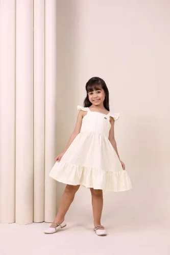 VESTIDO PETALA AMARELO