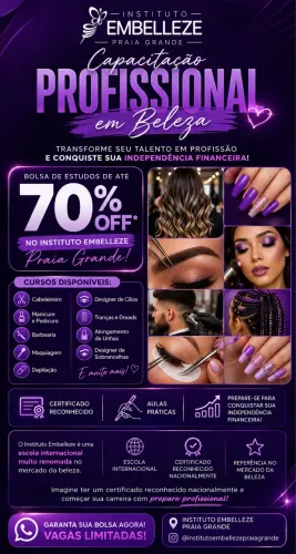 Cursos de beleza EMBELLEZE