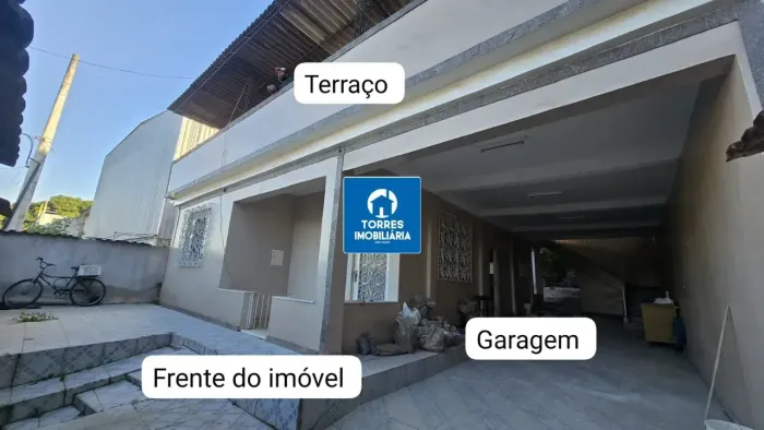 Casa 2 quartos com garagem e terraço - Gradim