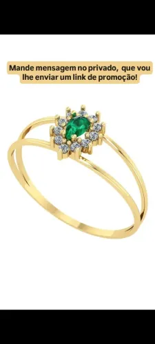 Anel Formatura Gota Ouro 18k Todas Profissões