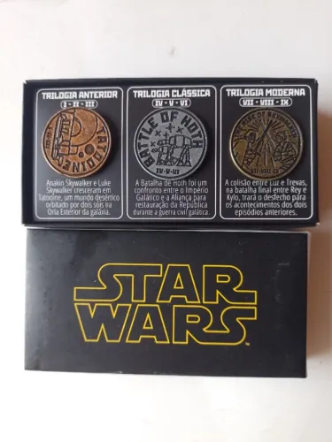 Box Star Wars Saga Completa + Moedas Colecionáveis