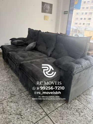 Sofá Londres 3 Módulos Retrátil e Reclinável - Conforto e Elegância para sua Sala