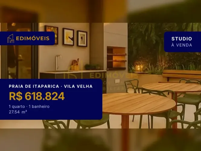Viva com estilo: Studio em Praia de Itaparica, localização privilegiada