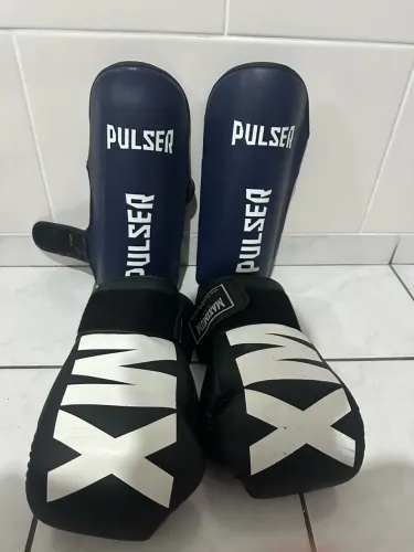 KIT LUTADOR LUVA + CANELEIRA