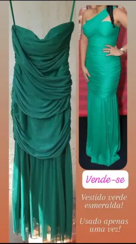 Vestido verde esmeralda