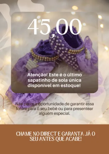 sapatinho de crochê 