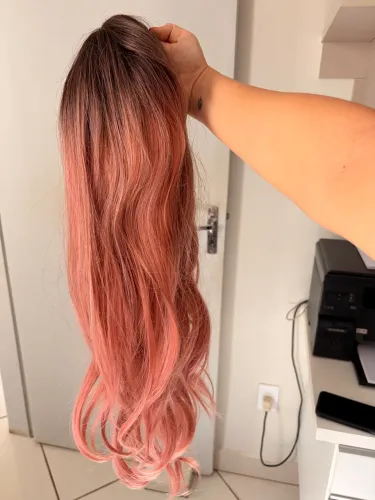 Lace sintética cor Ombre Rose