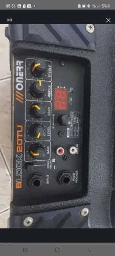 Amplificador onner 20 watts com metrônomo