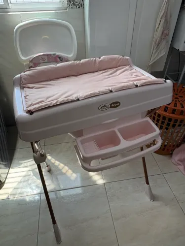 Banheira trocador millenia burigotto rosa