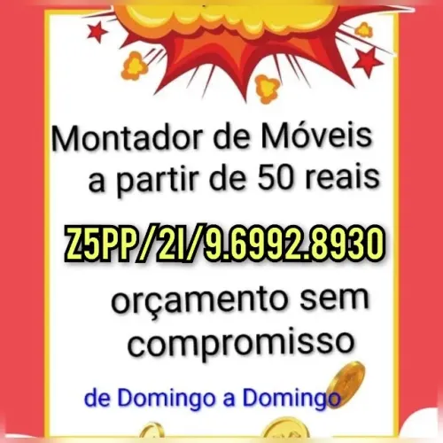 Montador de móveis em seu bairro