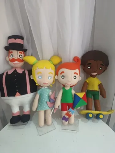 Bonecos de Feltro Tema Mundo do Bita para Festa Infantil