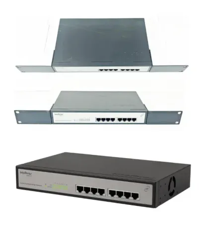 Switch 08 Portas Intelbras Sf802af 10/100 Mbps Poe