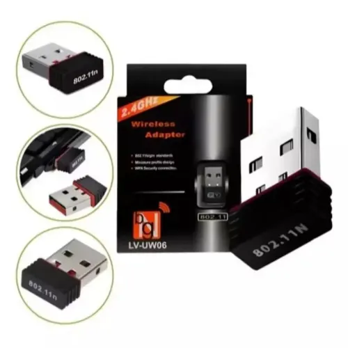 Mini Adaptador Wifi 2.4Ghz 900Mbps Usb Pc, notebook 