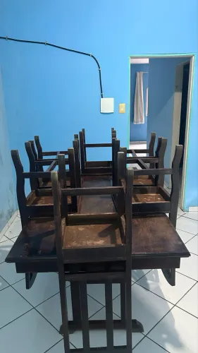 Mesa macanaíba com 6 cadeiras