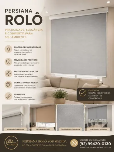 Persiana Rolô de dia PREFERÊNCIA!