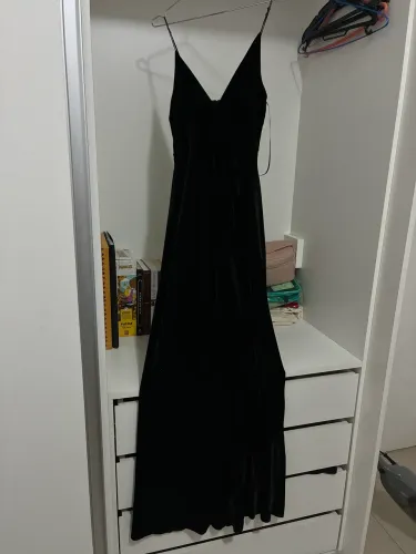macacão de veludo preto p
