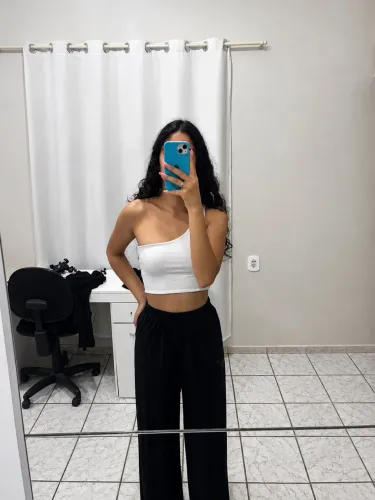 Calça pantalona preta