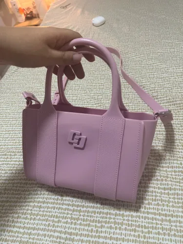 Bolsa colcci tira colo rosa pastel