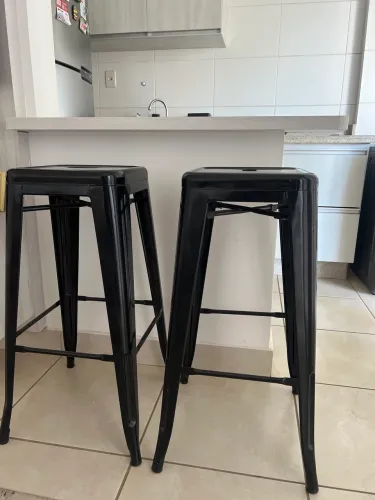 Kit 2 Banquetas altas para cozinha