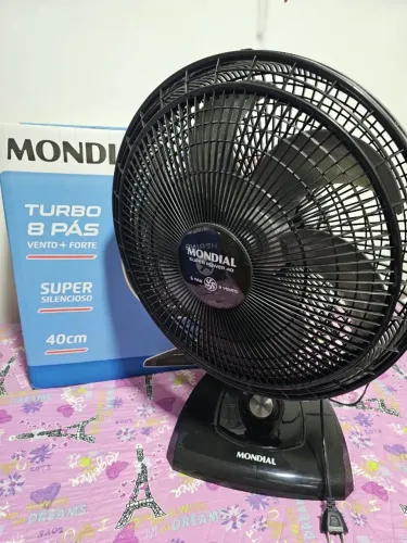 Ventilador de mesa Mundial 40cm turbo 8 pás