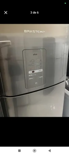 geladeira Brastemp inox Frost Fre painel digital gelando perfeitamente vendo entrego