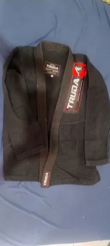 KIMONO PRETO A1 + FAIXA BRANCA