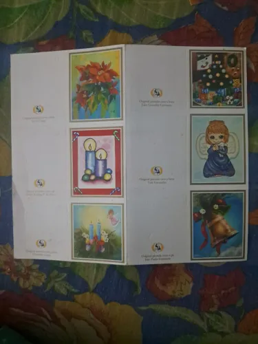 CARTÕES MINI DE NATAL - 6 EM 1 - PARA EMBALAGENS DE PRESENTES