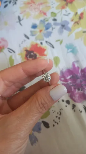 Solitário em prata 925