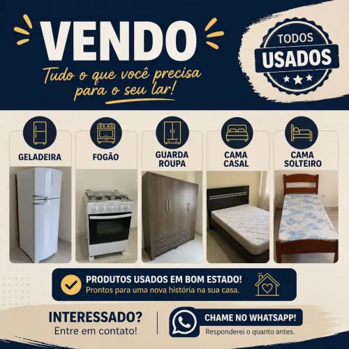 Geladeira, cama 