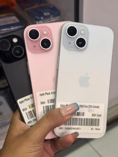 IPHONE 15 128GB Preto Rosa Azul Bateria a partir de 81% SEMINOVO ORIGINAL