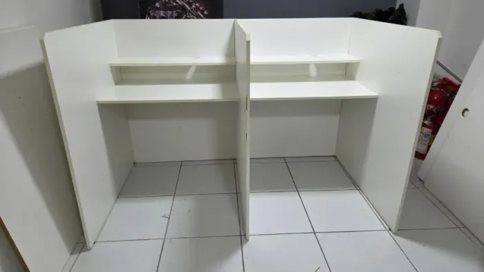 Baia de trabalho DUPLA otima para lan house ou escritorios