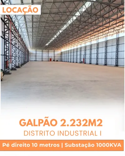 Galpao 2.300m2 com Habiti-se nível 5 Distrito 1