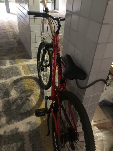 Bicicleta Bike MTB Aro 26 Colli Monaco Vermelho
