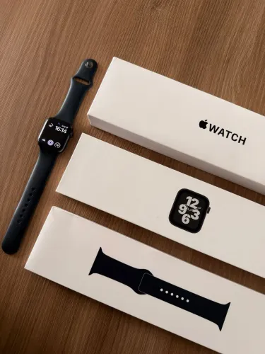 Apple Watch SE 2ª Geração Meia-Noite - Impecável e Completo na Caixa Original