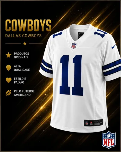 Dallas Cowboys - Jersey camisa NFL ORIGINAL, VAPOR FUSE! Tam. L.