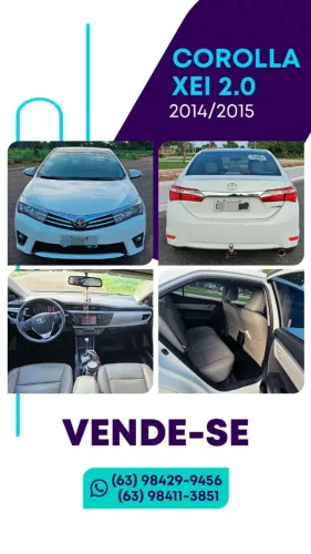 Toyota Corolla XEI 2.0 Flex 16V Aut. 2015