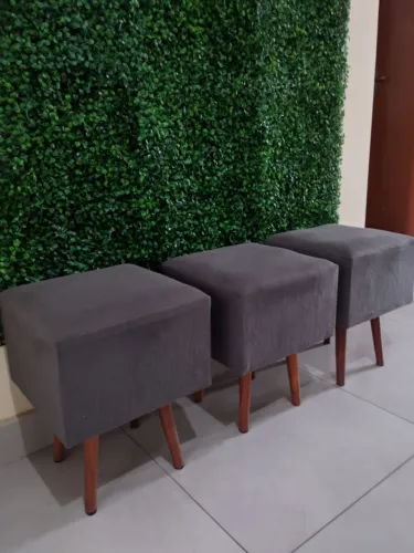 Trio de bancos para sala