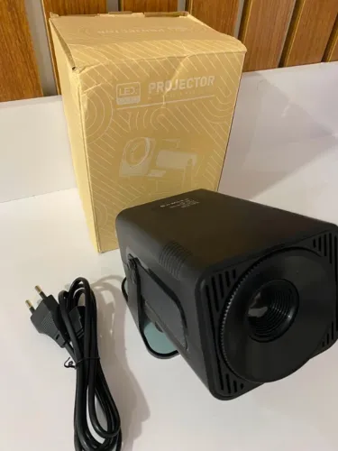 Mini Projetor HY320 | Projetor 4K Android 13 Nativo 720P 390 ANSI Lumens Dual Wi-Fi