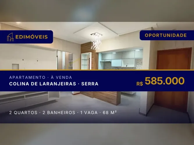 Apartamento 2 quartos na Colina de Laranjeiras, ideal para sua família